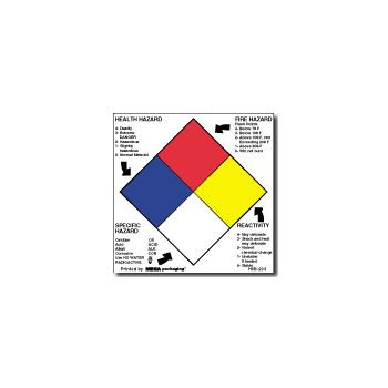 Regulated D.O.T. Labels - 4 x 4