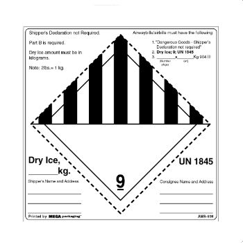 Regulated D.O.T. Labels - 2 x 3