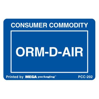 Standard ORM D.O.T. Labels - 2 1/4 x 1 3/8