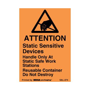 Anti-Static Labels - 1 1/2 x 3