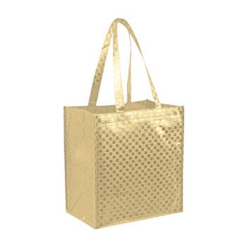 Metallic Gloss Patterned Tote - thumbnail view 1