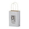 Imprinted Matte Shadow Shopping Bags - 5 X 3.5 X 8