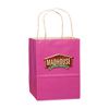 Imprinted Matte Shadow Shopping Bags - 8 X 4.75 X 10.5