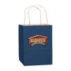 Imprinted Matte Shadow Shopping Bags - 5 X 3.5 X 8