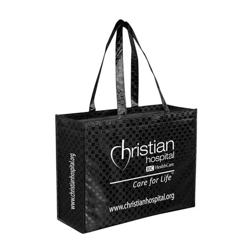 Imprinted Met Gloss Pattern Grocery Bags - detailed view 2