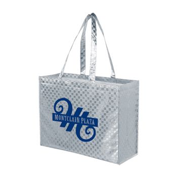 Imprinted Met Gloss Pattern Grocery Bags - thumbnail view 1