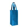 Imprinted Metallic Wine Collection Bags - 5 X 5 X 12