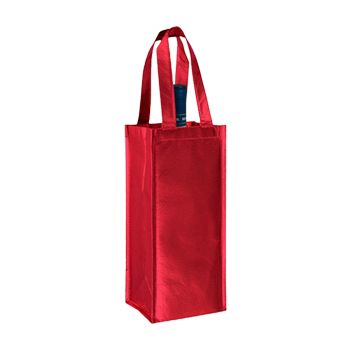 Imprinted Metallic Wine Collection Bags - thumbnail view 3