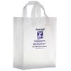 Imprinted Frosted Softloop Shoppers - 8 X 4 X 11