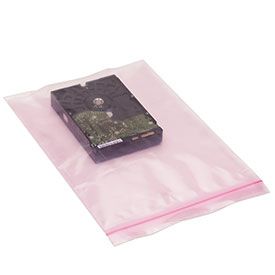 Pink Anti Static Reclosable Bags - 8 X 10