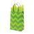 Bold Floral/Chevron Paper Shopping Bags - 8 X 4.75 X 10.5