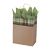 Kensington Plaid/Kraft Paper Shop Bags - 5.5 X 3.25 X 8.37