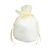 Round Gusset Organza Bag - 6 1/2 x 7 x 4