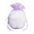 Round Gusset Organza Bag - 6 1/2 x 7 x 4