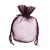 Round Gusset Organza Bag - 6 1/2 x 7 x 4