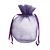 Round Gusset Organza Bag - 6 1/2 x 7 x 4