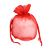 Round Gusset Organza Bag - 6 1/2 x 7 x 4