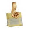 Sheer Tote W/Satin Handle - 3 1/4 x 3 1/4 x 2