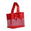 Sheer Tote W/Satin Handle - 3 1/4 x 3 1/4 x 2