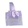 Sheer Tote W/Satin Handle - 3 1/4 x 3 1/4 x 2