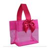 Sheer Tote W/Satin Handle - 3 1/4 x 3 1/4 x 2