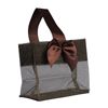 Sheer Tote W/Satin Handle - 3 1/4 x 3 1/4 x 2