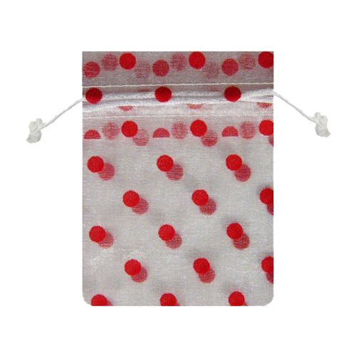 Polka-dot Print Bags - 6 x 10