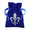 Fleur De Lis Velveteen Bags - 3 x 4