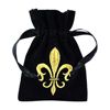 Fleur De Lis Velveteen Bags - 3 x 4