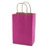 Solid Tinted Kraft Shopping Bags - 5.3 X 3.5 X 8.5