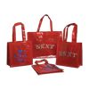 Imprinted Sparkling Woven Pp Bags - 16 X 6 X 12