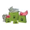 Imprinted Inverted Paper Trapezoid Bags - 4.5/6.25 X 4 X 6