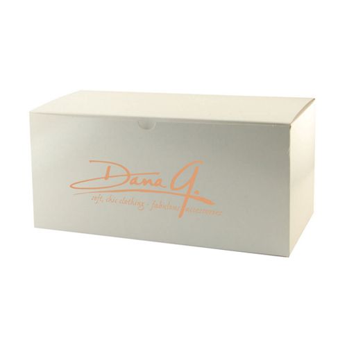 Imprinted White Gloss Gift Boxes - detailed view 5