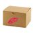 Imprinted Natural Kraft Gift Boxes - 4 X 4 X 2