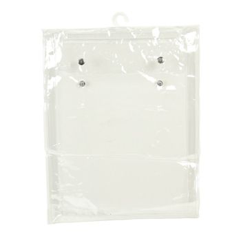 Vinyl Accessory Bags with Hangers - 9 X 11 X 0.5 + 4