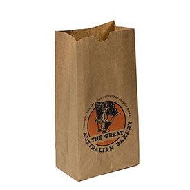 Imprinted Grocery Bags - 4.25 X 2.37 X 8.18