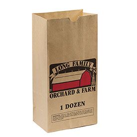 Imprinted Grocery Bags - 4.25 X 2.37 X 8.18
