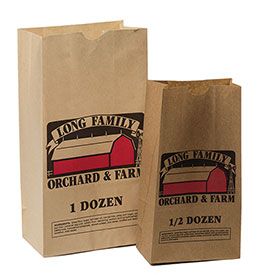 Imprinted Grocery Bags - 8.25 X 5.25 X 18