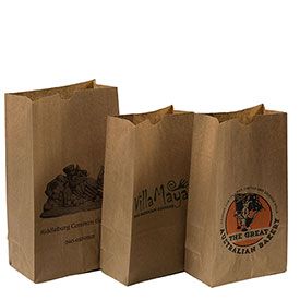 Imprinted Grocery Bags - 7.68 X 4.87 X 16.06