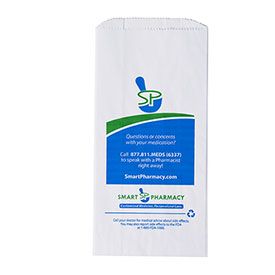 Custom Pharmacy Bags - 3.5 X 2 X 10.25