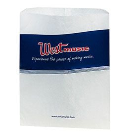 Custom Paper Merchandise Bags - 6.25 X 9.25