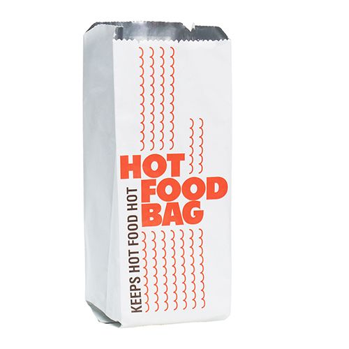 Hot Food Bags - Foil - 5.25 X 3.5 X 11.75